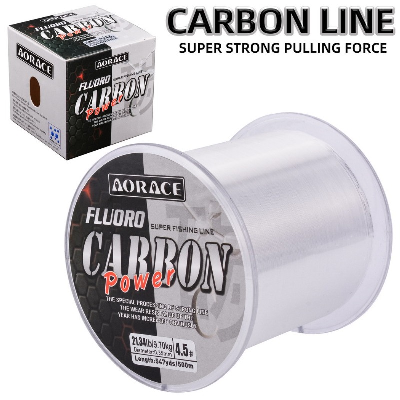 Ice Fishing Line - 500M Fluorocarbon Vislijn Geïmporteerde Koolstofvezel Nylon